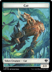Treasure // Cat (0005) Double-Sided Token [Commander Masters Tokens] | Exor Games Dartmouth