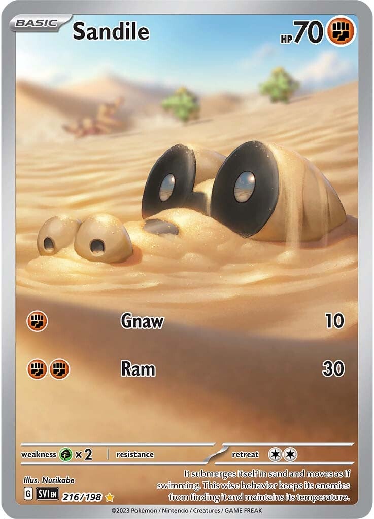 Sandile (216/198) [Scarlet & Violet: Base Set] | Exor Games Dartmouth