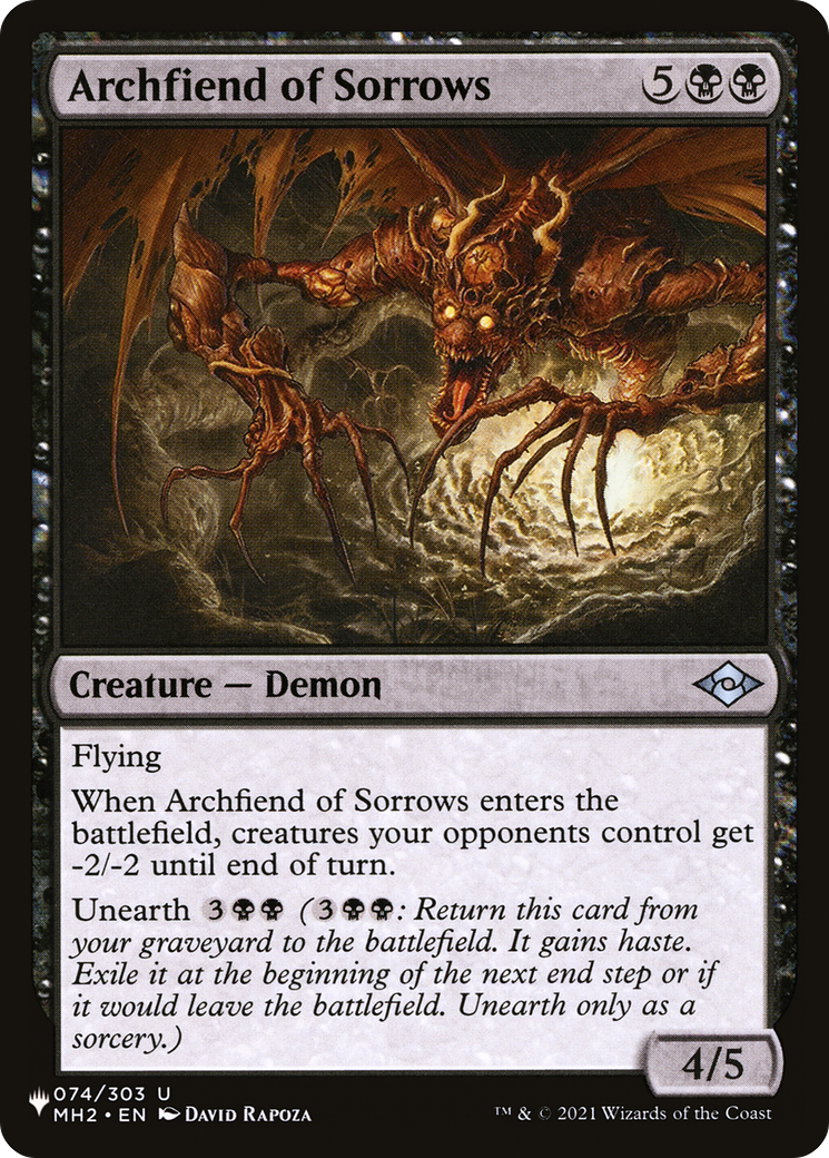 Archfiend of Sorrows [The List Reprints] | Exor Games Dartmouth