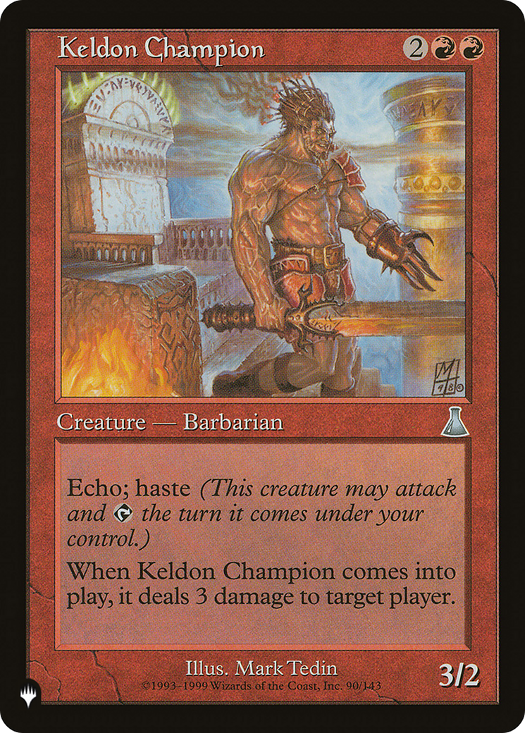 Keldon Champion [The List] | Exor Games Dartmouth