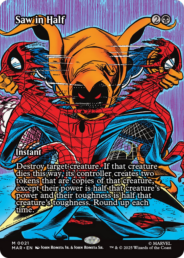 Saw in Half (Borderless) [Marvel's Spider-Man: Eternal-Legal] | Exor Games Dartmouth
