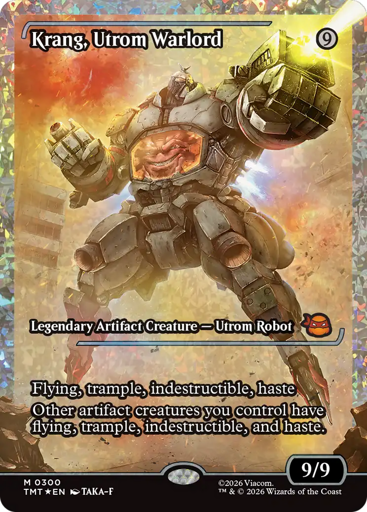 Krang, Utrom Warlord (Showcase) (Fracture Foil) [Teenage Mutant Ninja Turtles] | Exor Games Dartmouth