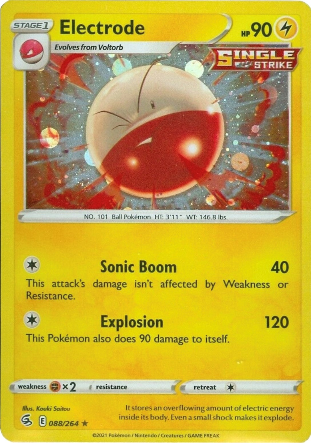 Electrode (088/264) (Cosmos Holo) [Sword & Shield: Fusion Strike] | Exor Games Dartmouth