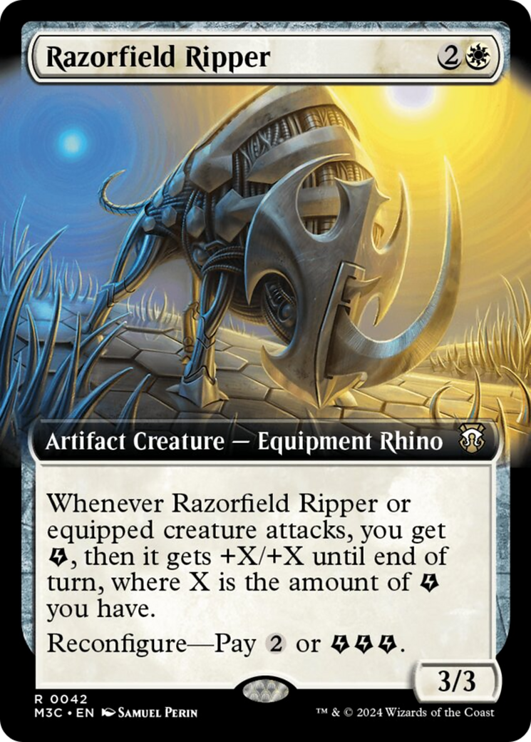 Razorfield Ripper (Extended Art) (Ripple Foil) [Modern Horizons 3 Commander] | Exor Games Dartmouth