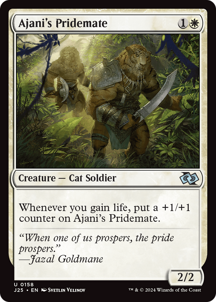 Qala, Ajani's Pridemate (Anime) [Foundations Jumpstart] | Exor Games Dartmouth