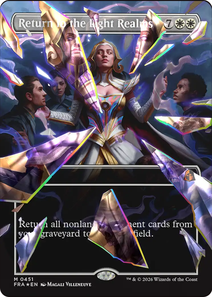 Return to the Light Realms (Borderless) (Facet Foil) (0415) [Reality Fracture] | Exor Games Dartmouth