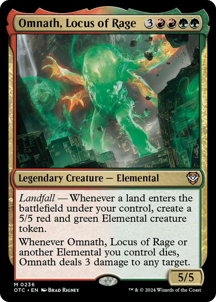 Omnath, Locus of Rage [Outlaws of Thunder Junction Commander] | Exor Games Dartmouth