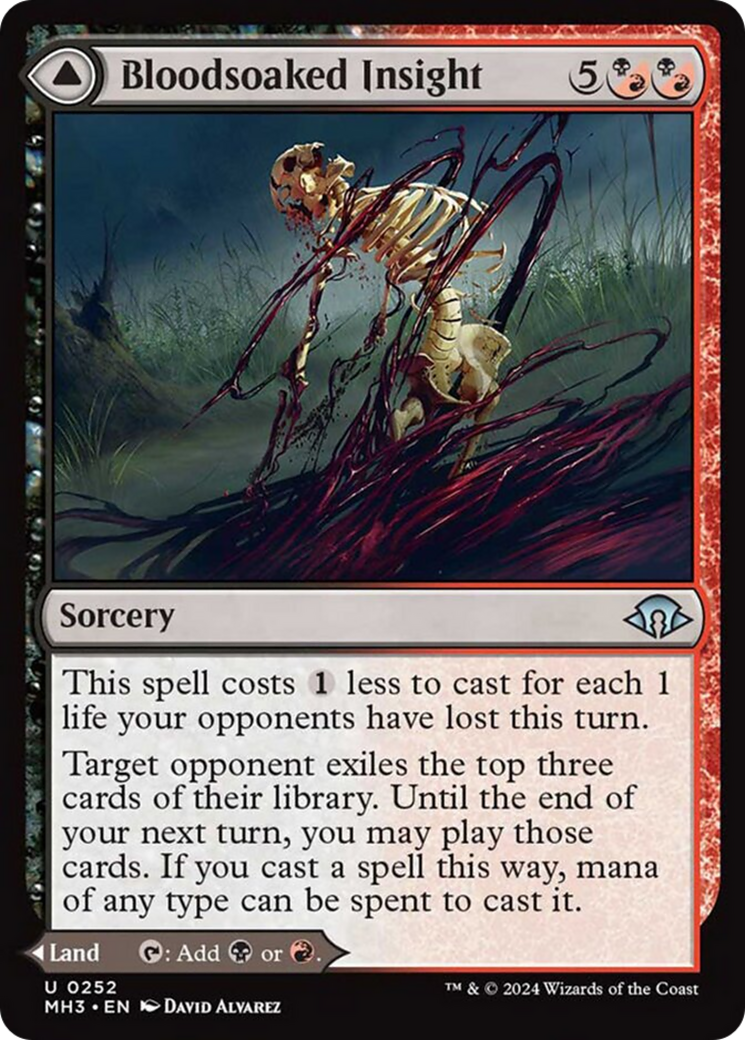 Bloodsoaked Insight // Sanguine Morass [Modern Horizons 3] | Exor Games Dartmouth