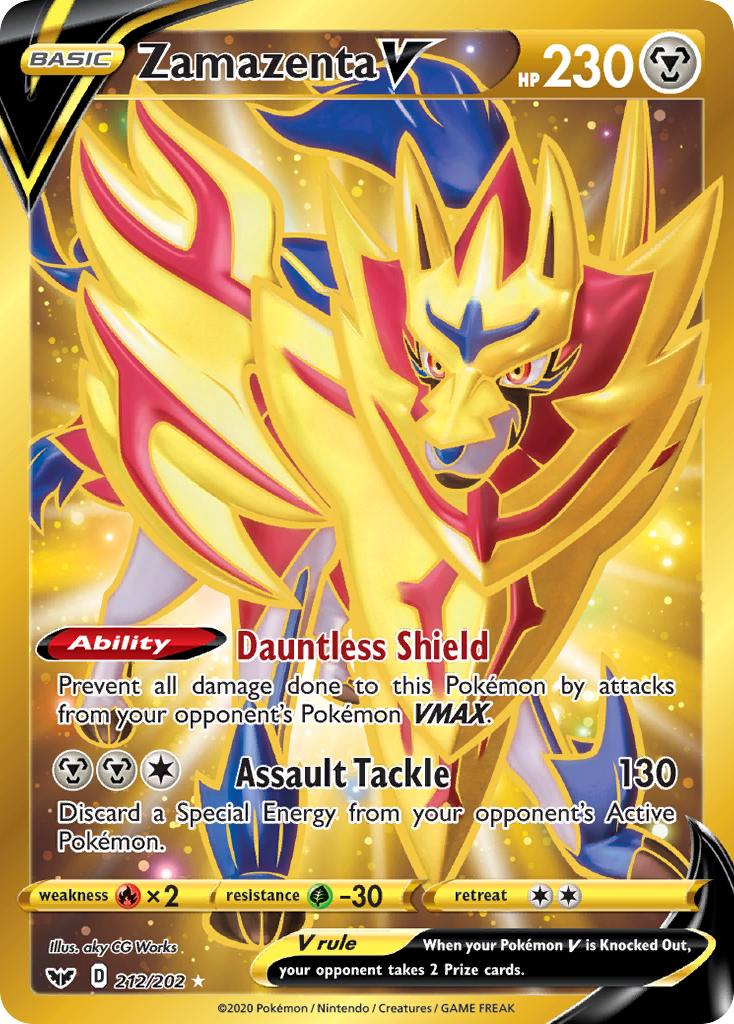 Zamazenta V (212/202) [Sword & Shield: Base Set] | Exor Games Dartmouth