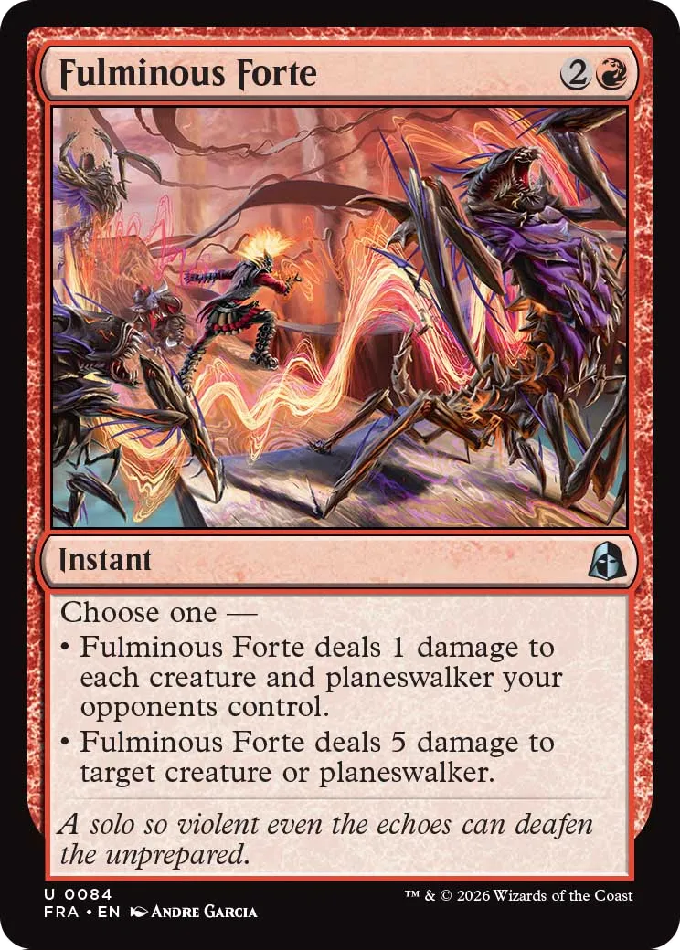 Fulminous Forte [Reality Fracture] | Exor Games Dartmouth