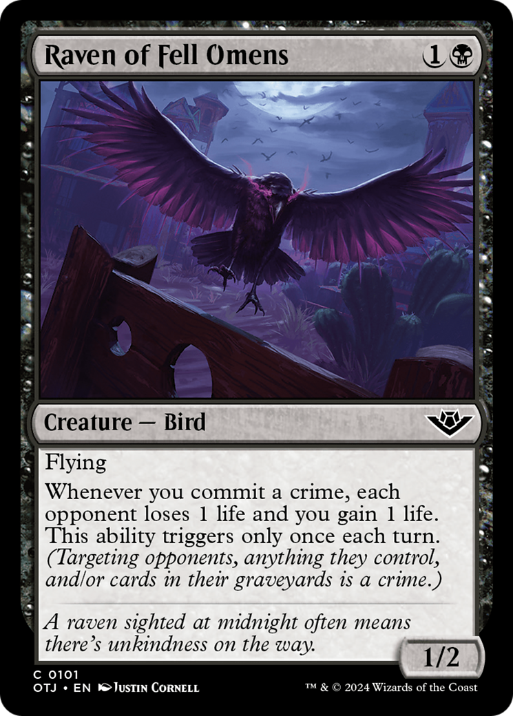 Raven of Fell Omens [Outlaws of Thunder Junction] | Exor Games Dartmouth