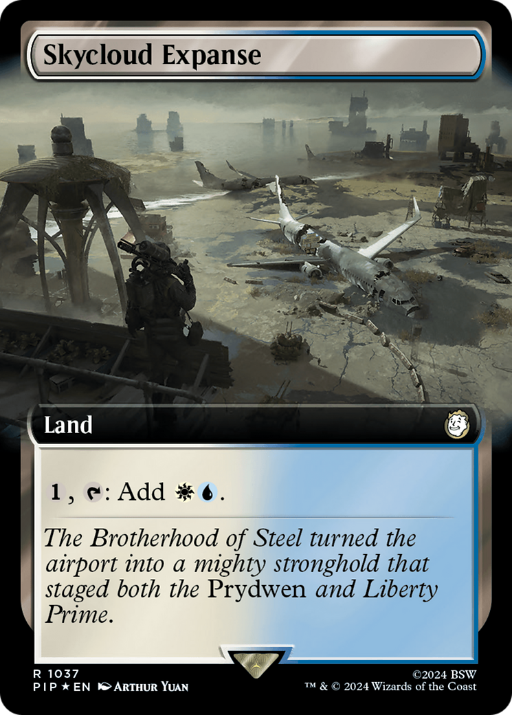 Skycloud Expanse (Extended Art) (Surge Foil) [Fallout] | Exor Games Dartmouth