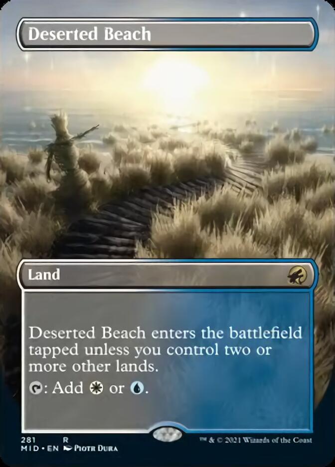Deserted Beach (Borderless Alternate Art) [Innistrad: Midnight Hunt] | Exor Games Dartmouth