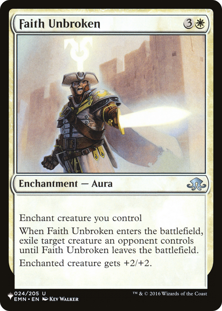 Faith Unbroken [The List Reprints] | Exor Games Dartmouth