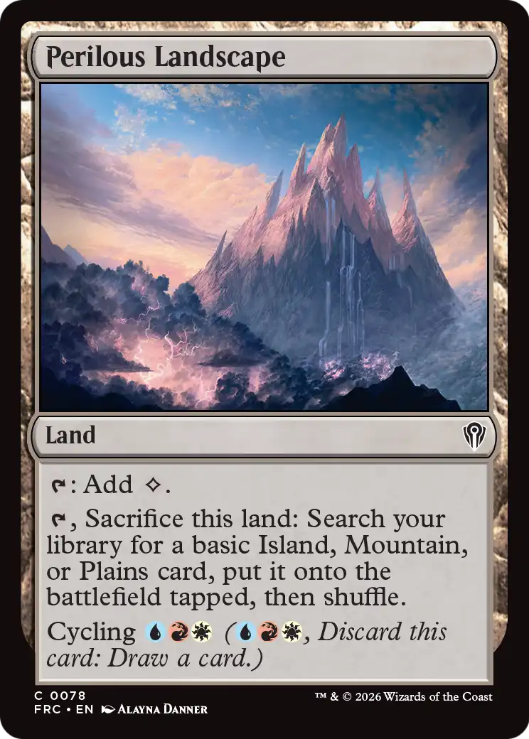 Perilous Landscape [Reality Fracture Commander] | Exor Games Dartmouth