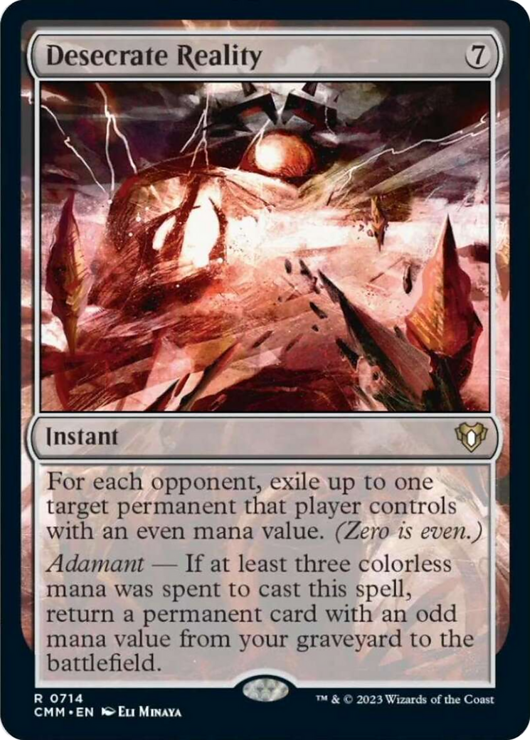 Desecrate Reality [Commander Masters] | Exor Games Dartmouth