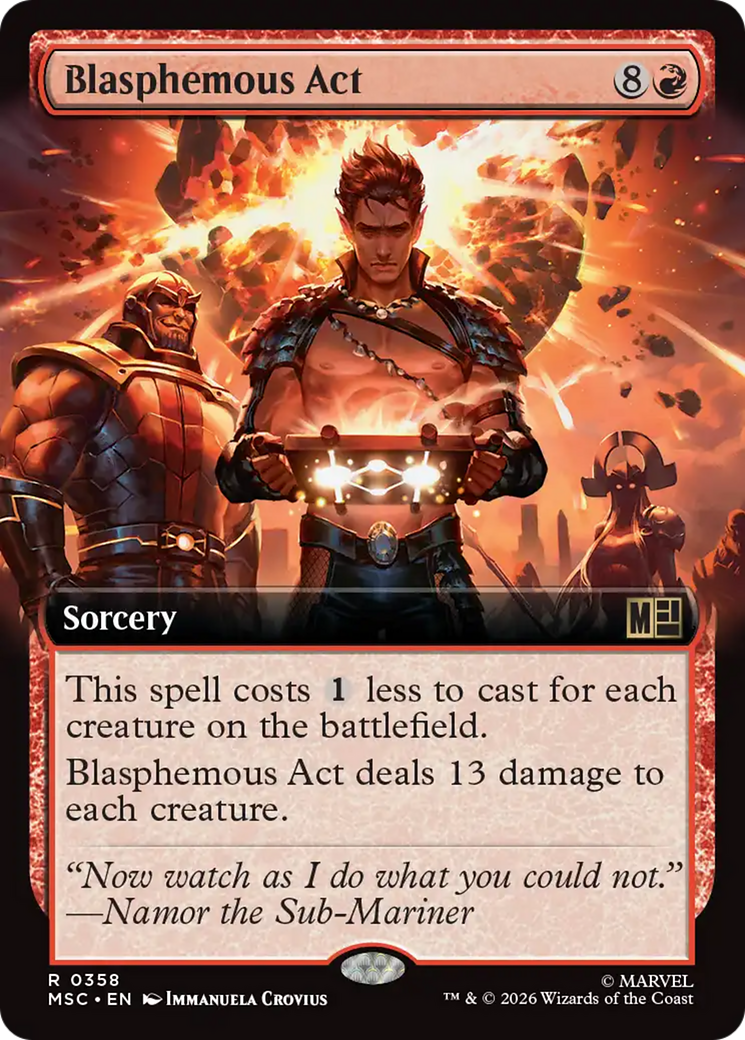 Blasphemous Act (Extended Art) [Marvel Super Heroes Commander] | Exor Games Dartmouth