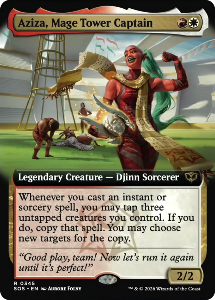 Aziza, Mage Tower Captain (Extended Art) [Secrets of Strixhaven] | Exor Games Dartmouth