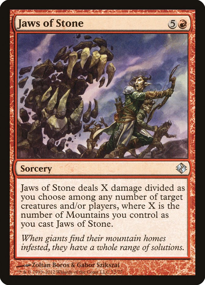 Jaws of Stone [Duel Decks: Venser vs. Koth] | Exor Games Dartmouth