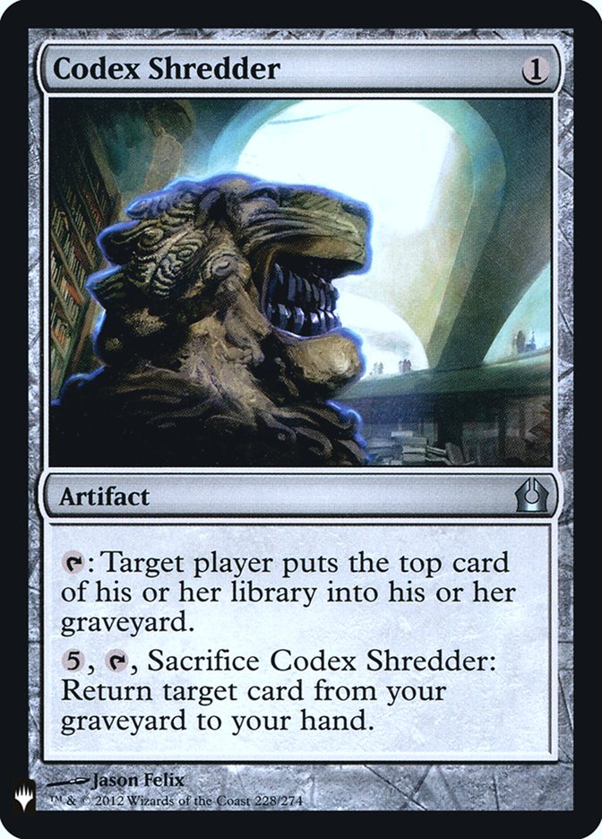 Codex Shredder [Mystery Booster] | Exor Games Dartmouth