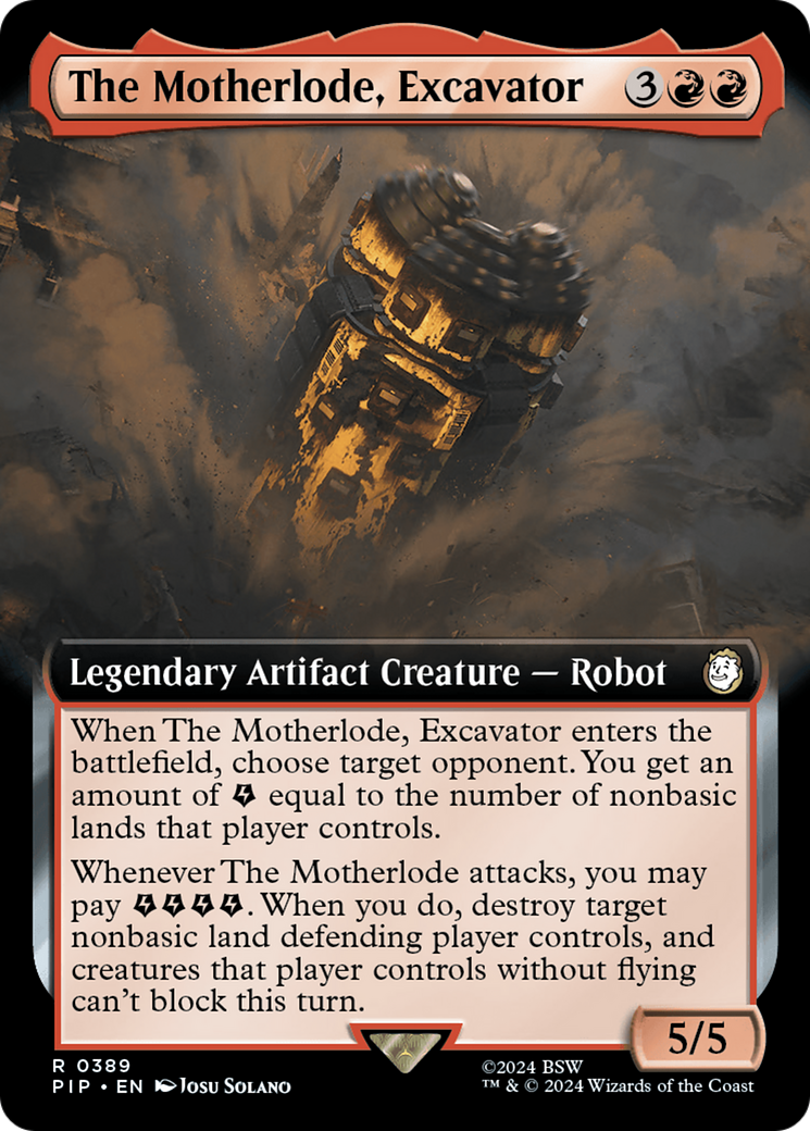 The Motherlode, Excavator (Extended Art) [Fallout] | Exor Games Dartmouth