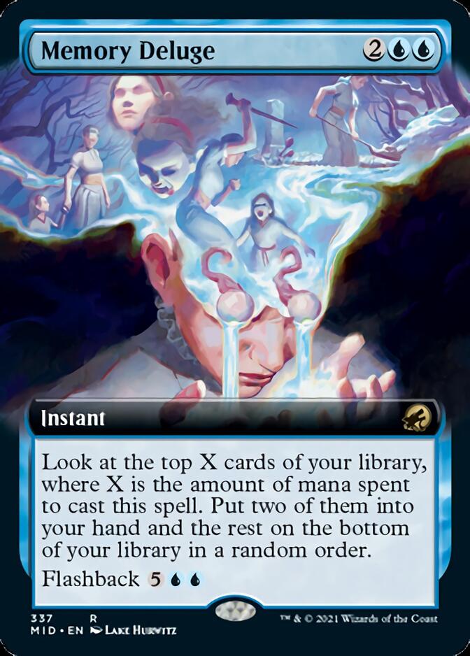 Memory Deluge (Extended Art) [Innistrad: Midnight Hunt] | Exor Games Dartmouth