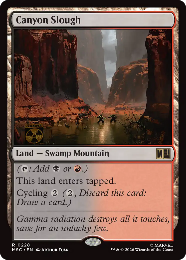 Canyon Slough (Surge Foil) [Marvel Super Heroes Commander] | Exor Games Dartmouth