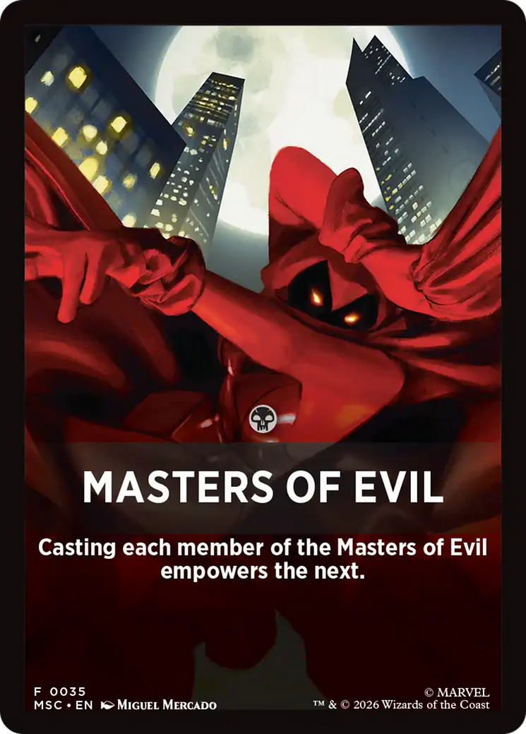 Masters of Evil Theme Card [Marvel Super Heroes Commander] | Exor Games Dartmouth