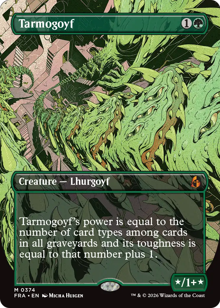 Tarmogoyf (Borderless) [Reality Fracture] | Exor Games Dartmouth