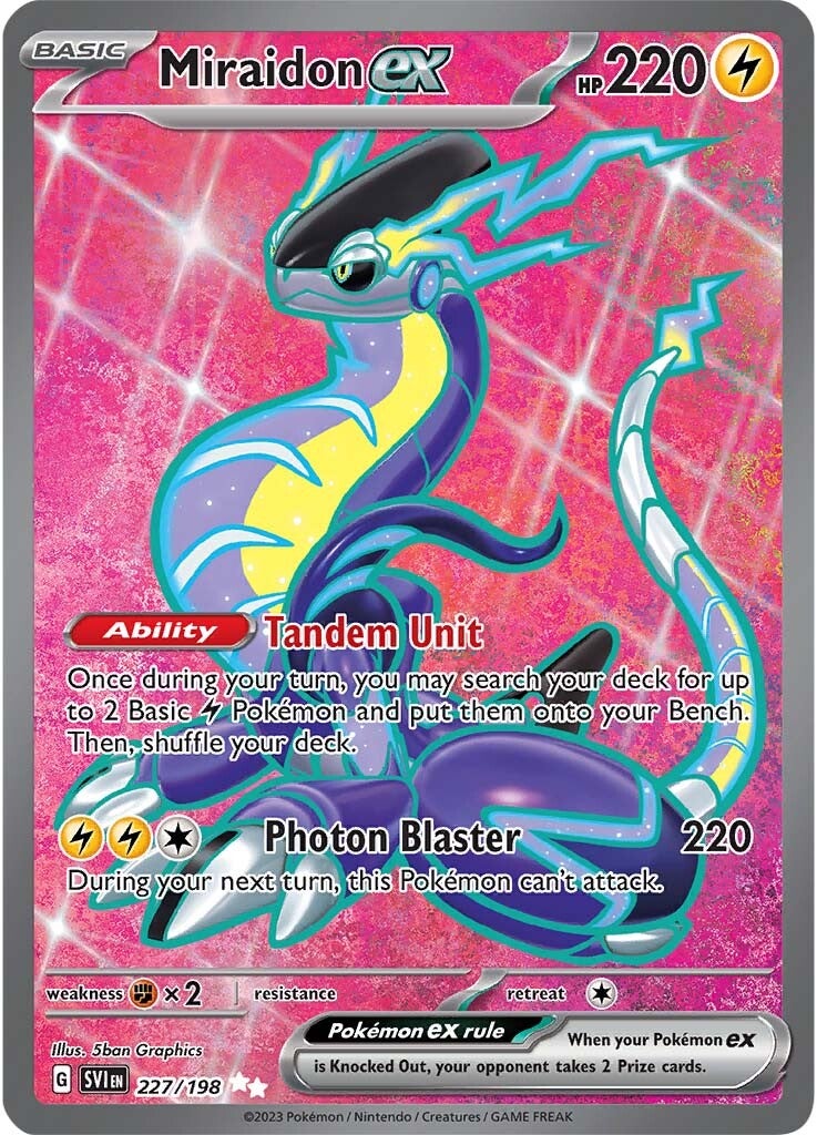 Miraidon ex (227/198) [Scarlet & Violet: Base Set] | Exor Games Dartmouth