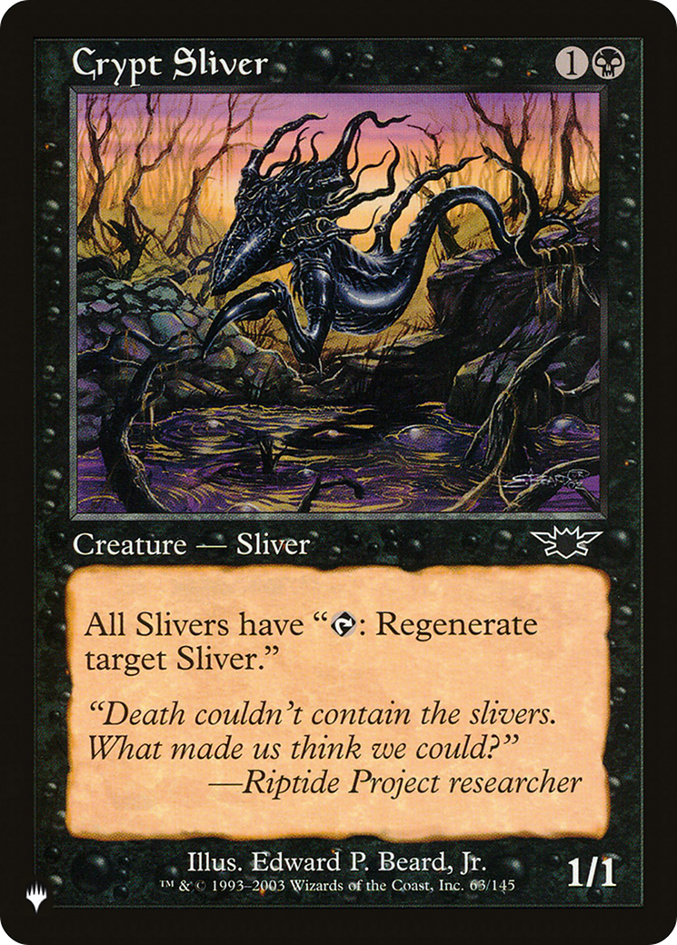 Crypt Sliver [The List] | Exor Games Dartmouth