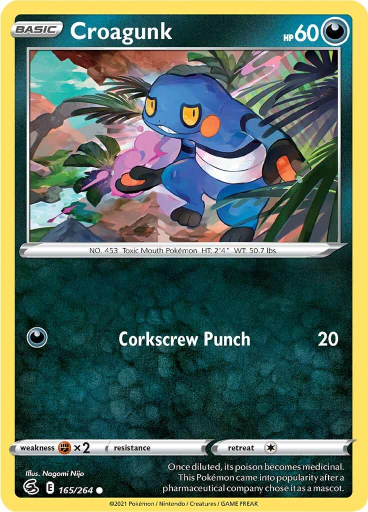 Croagunk (165/264) [Sword & Shield: Fusion Strike] | Exor Games Dartmouth