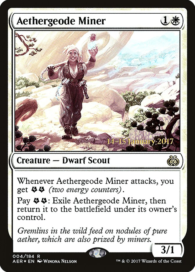 Aethergeode Miner [Aether Revolt Prerelease Promos] | Exor Games Dartmouth