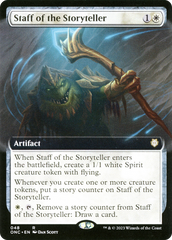 Staff of the Storyteller (Extended Art) [Phyrexia: All Will Be One Commander] | Exor Games Dartmouth