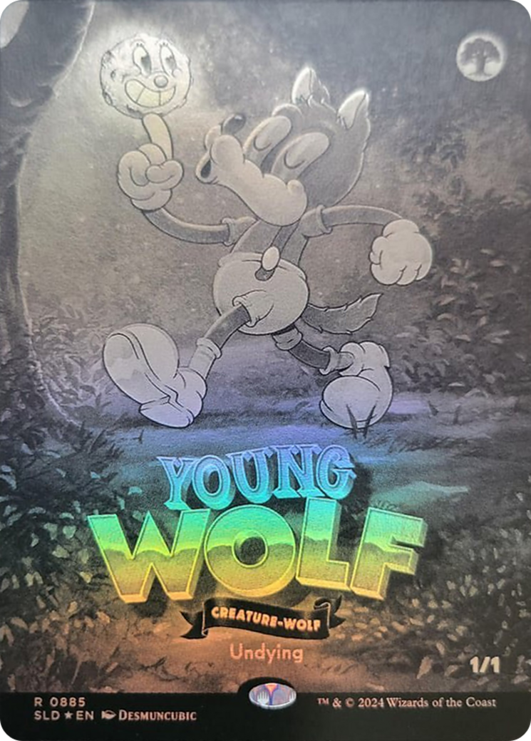 Young Wolf (Black & White Foil) [Secret Lair Drop Series] | Exor Games Dartmouth