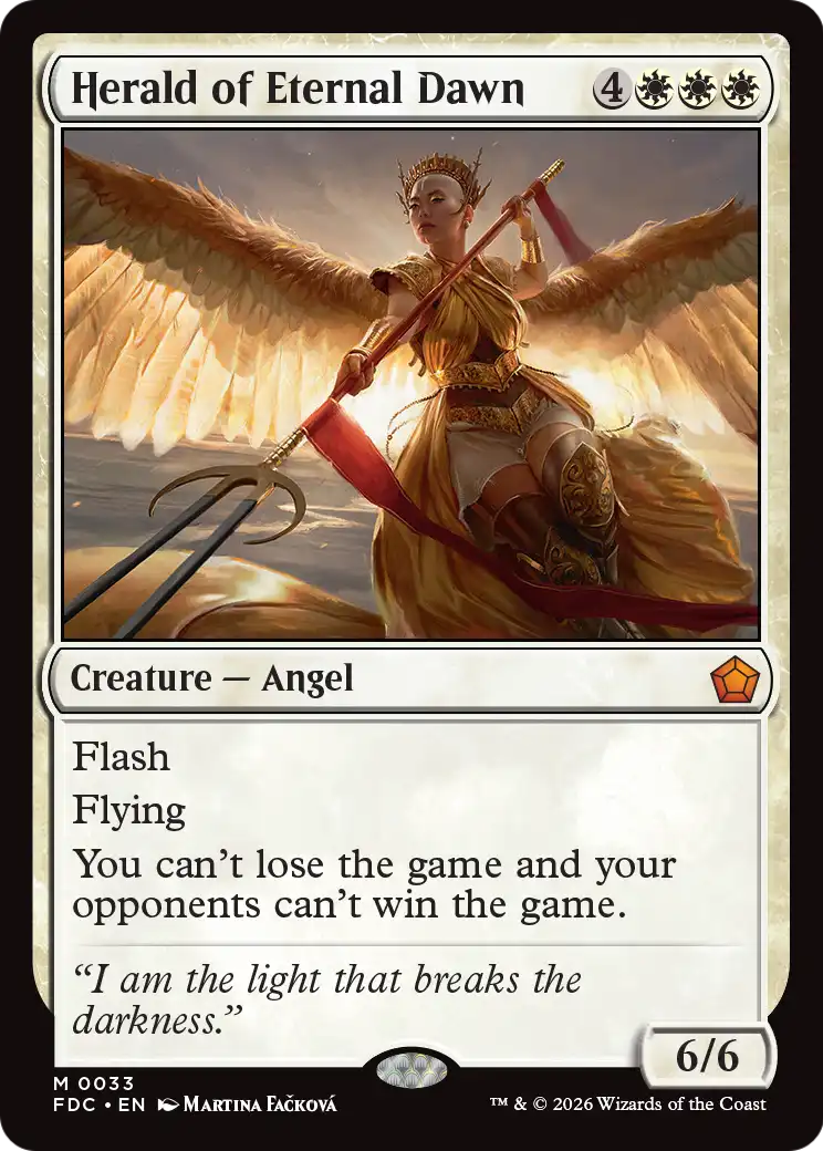 Herald of Eternal Dawn [Foundations Commander] | Exor Games Dartmouth