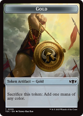 Elemental (0016) // Gold Double-Sided Token [Tarkir: Dragonstorm Commander Tokens] | Exor Games Dartmouth