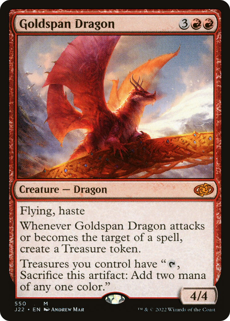 Goldspan Dragon [Jumpstart 2022] | Exor Games Dartmouth