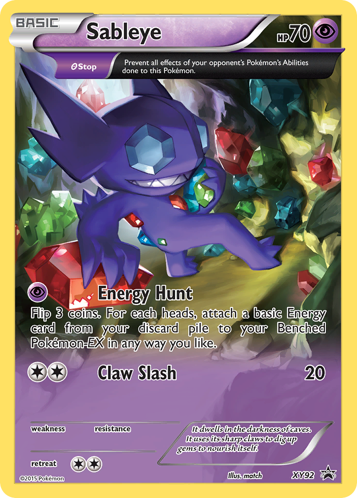 Sableye (XY92) [XY: Black Star Promos] | Exor Games Dartmouth