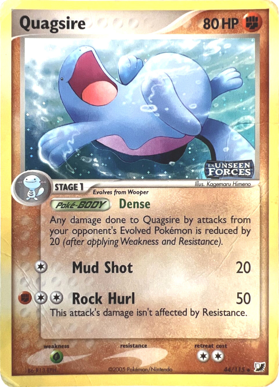 Quagsire (44/115) (Stamped) [EX: Unseen Forces] | Exor Games Dartmouth