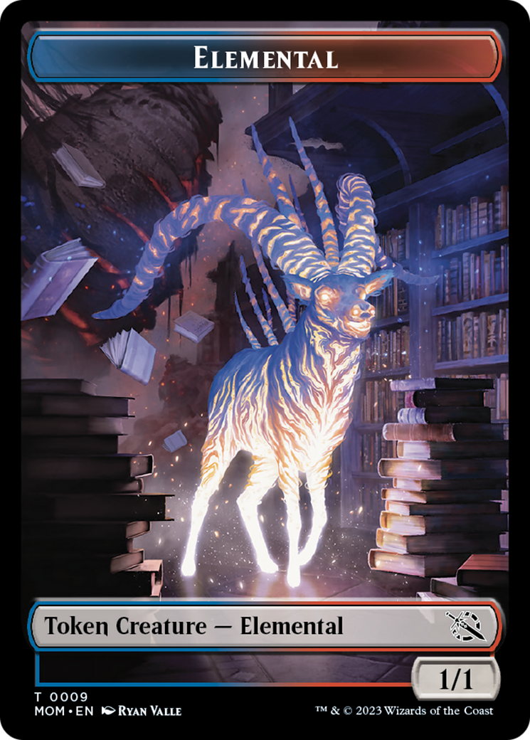 Elemental (9) // Phyrexian Hydra (12) Double-Sided Token [March of the Machine Tokens] | Exor Games Dartmouth