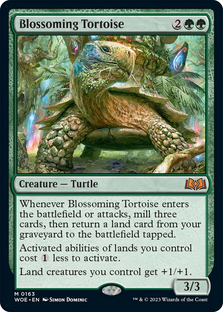 Blossoming Tortoise [Wilds of Eldraine] | Exor Games Dartmouth