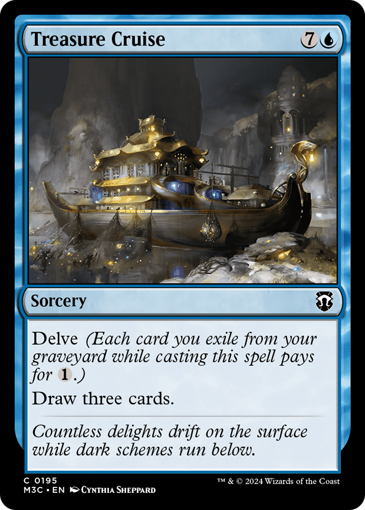 Treasure Cruise (Ripple Foil) [Modern Horizons 3 Commander] | Exor Games Dartmouth