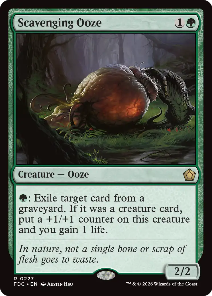 Scavenging Ooze [Foundations Commander] | Exor Games Dartmouth