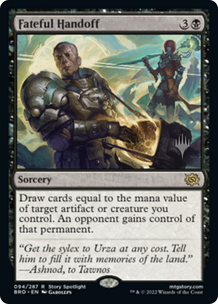 Fateful Handoff (Promo Pack) [The Brothers' War Promos] | Exor Games Dartmouth
