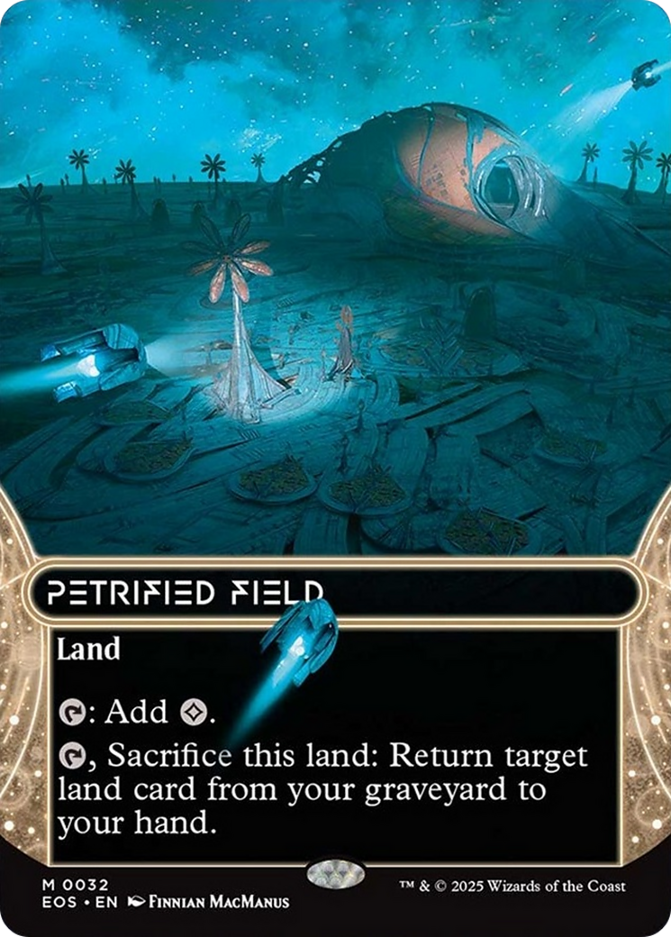 Petrified Field (0032) (Borderless) [Edge of Eternities: Stellar Sights] | Exor Games Dartmouth