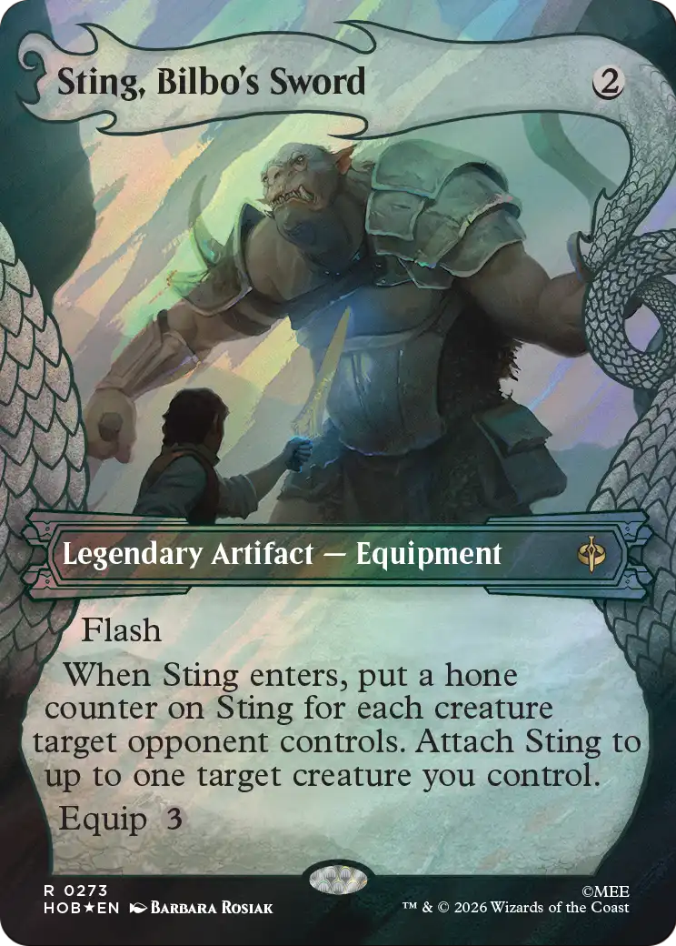 Sting, Bilbo's Sword (Showcase) (Surge Foil) [The Hobbit] | Exor Games Dartmouth