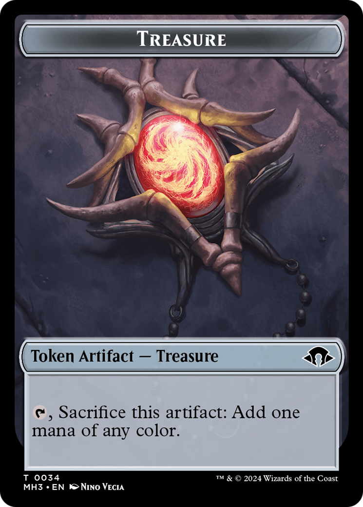 Phyrexian Germ // Treasure Double-Sided Token [Modern Horizons 3 Tokens] | Exor Games Dartmouth