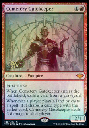 Cemetery Gatekeeper [Innistrad: Crimson Vow Prerelease Promos] | Exor Games Dartmouth