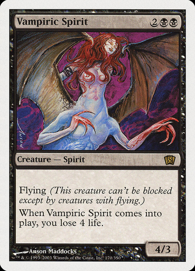 Vampiric Spirit (8th Edition) [Oversize Cards] | Exor Games Dartmouth